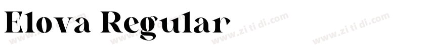 Elova Regular字体转换